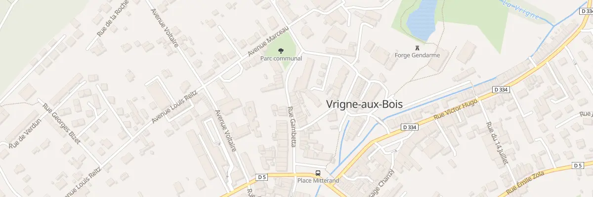 Plan du 26 Rue Gambetta à Vrigne aux Bois