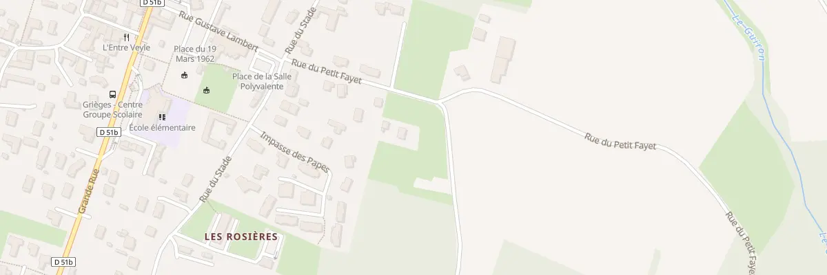 Plan du 212 Rue du Petit Fayet à Grièges