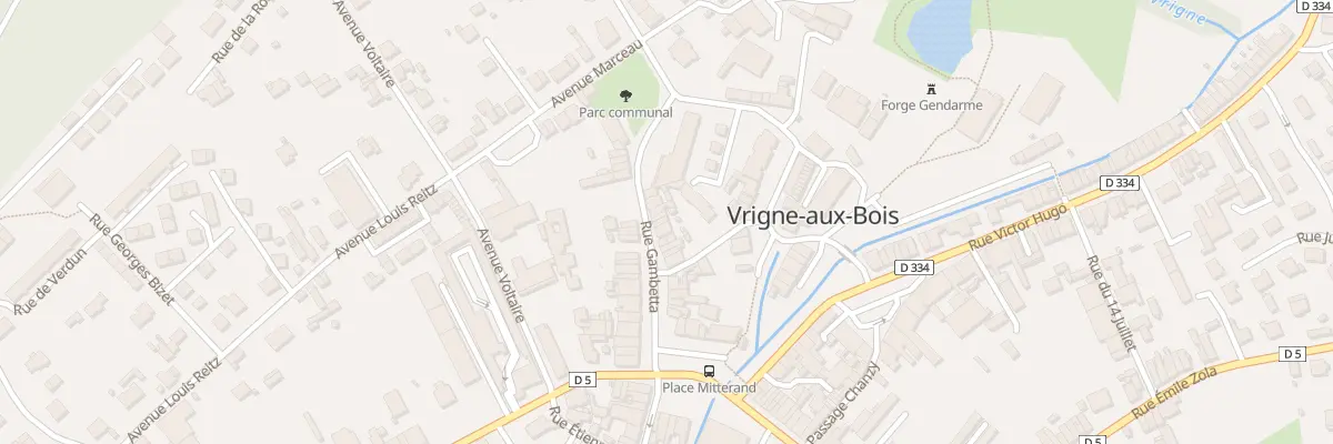 Plan du 20 Rue Gambetta à Vrigne aux Bois