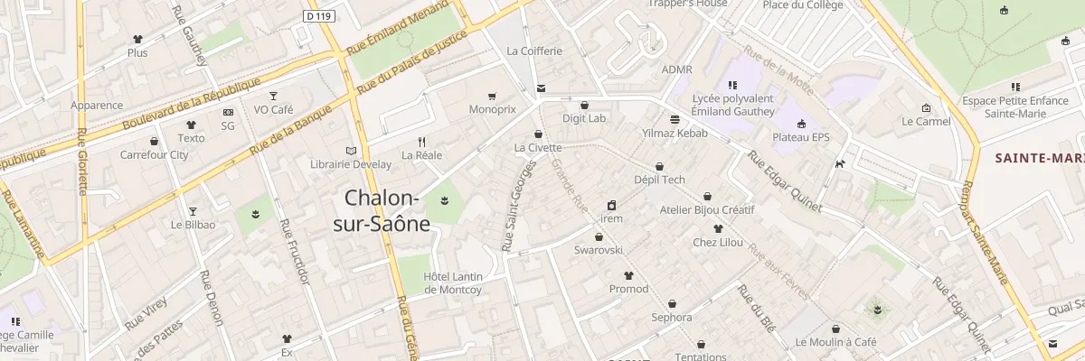 Plan du 67 Grande Rue à Chalon-sur-Saône