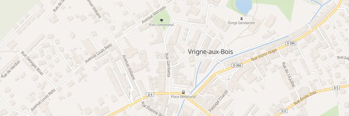 Plan du 16 Rue Gambetta à Vrigne aux Bois