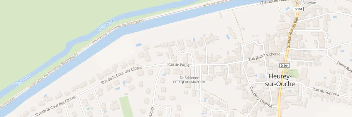 Plan du 34 Rue de l’Aule à Fleurey-sur-Ouche
