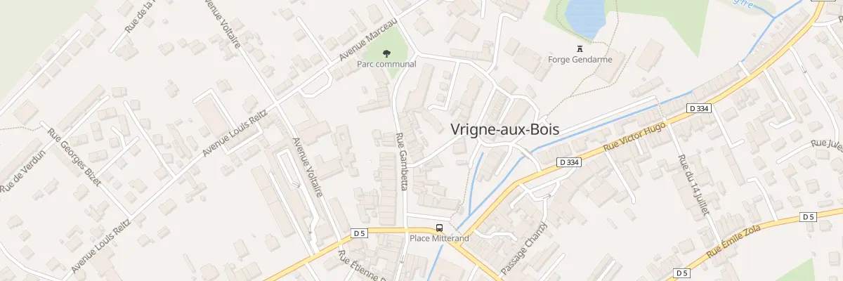 Plan du 5468A Rue Gambetta à Vrigne aux Bois