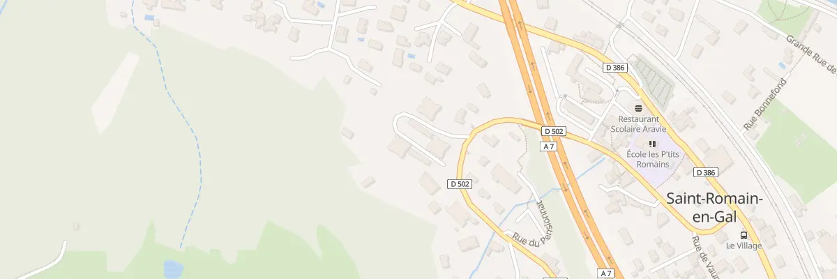 Plan du 380 Rte de Rive de Gier à Saint-Romain-en-Gal