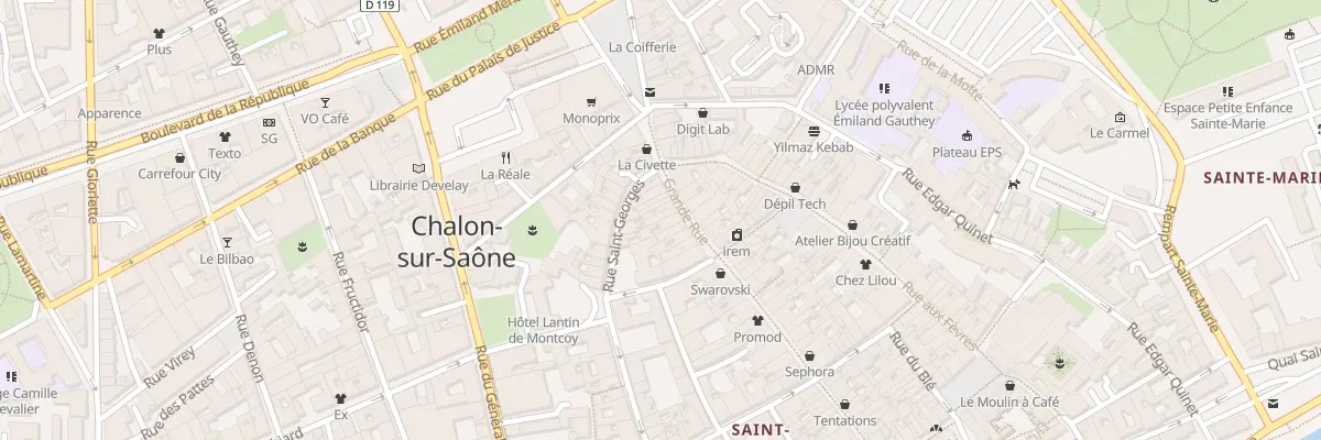 Plan du 61 Grande Rue à Chalon-sur-Saône