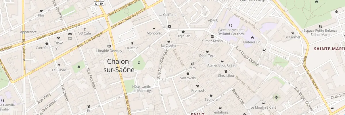 Plan du 63 Grande Rue à Chalon-sur-Saône