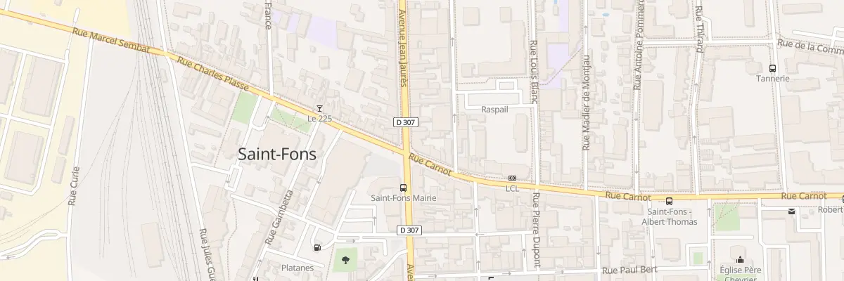Plan du 1 Rue Carnot à Saint-Fons
