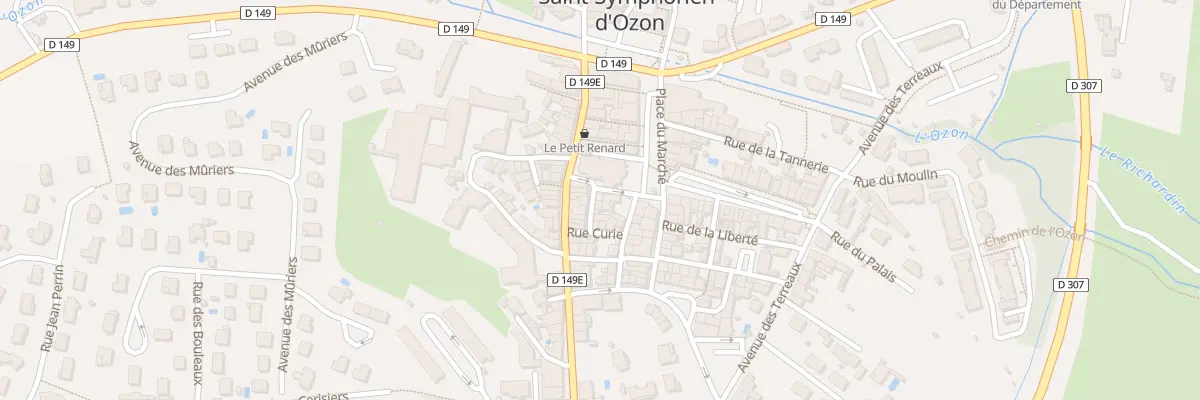 Plan du 2 Rue de l’Horloge à Saint-Symphorien-d’Ozon