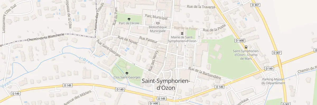 Plan du 5 Rue Henry à Saint-Symphorien-d’Ozon