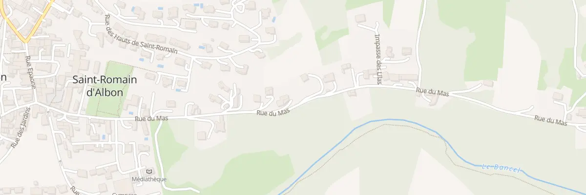 Plan du 445 Rue du Mas à Albon