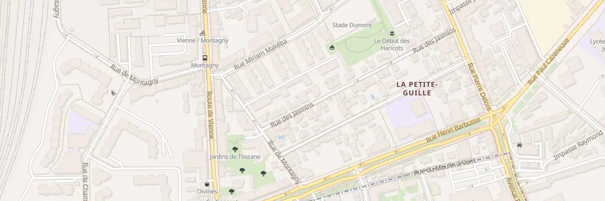 Plan du 13 Rue des Jasmins à Lyon 8e Arrondissement