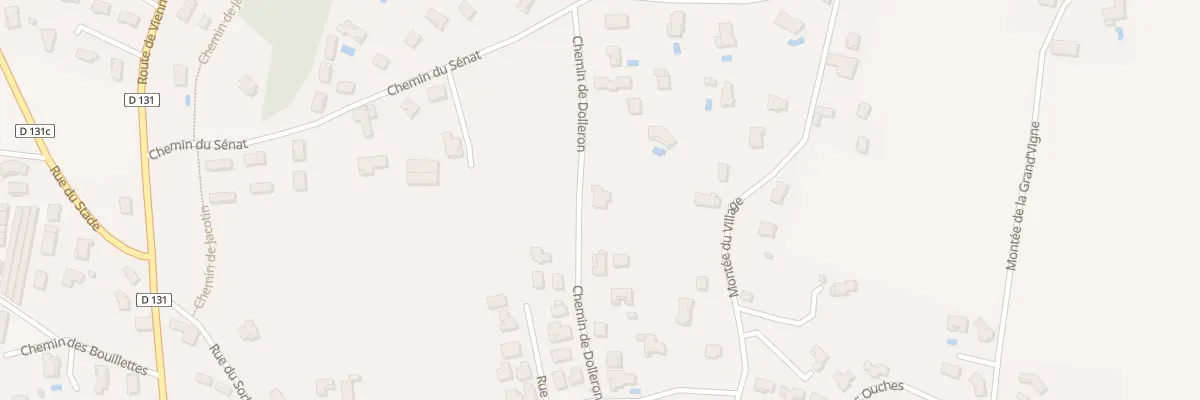 Plan du 254 Che de Dolleron à Agnin
