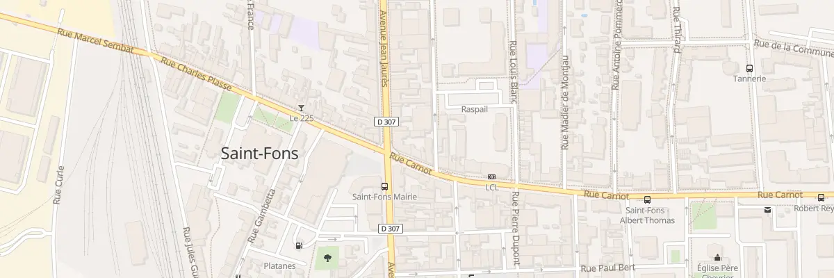 Plan du 3 Rue Carnot à Saint-Fons