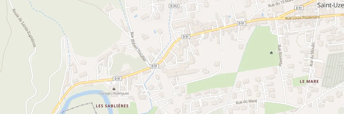 Plan du 43 Rue de la Vallée à Saint-Uze