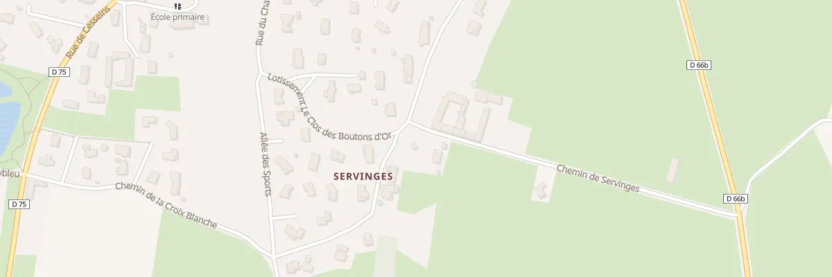 Plan du 5310 Che de Servinges à Chaneins