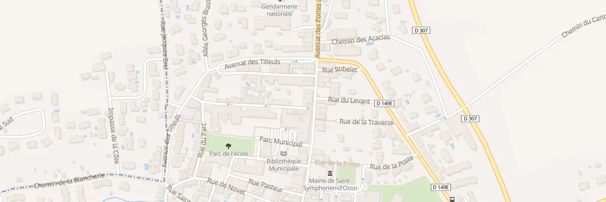 Plan du 9 Rue Centrale à Saint-Symphorien-d’Ozon