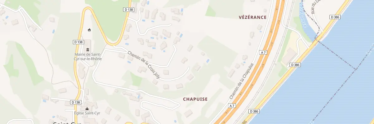 Plan du 257 Che de la Croix Joly à Saint-Cyr-sur-le-Rhône