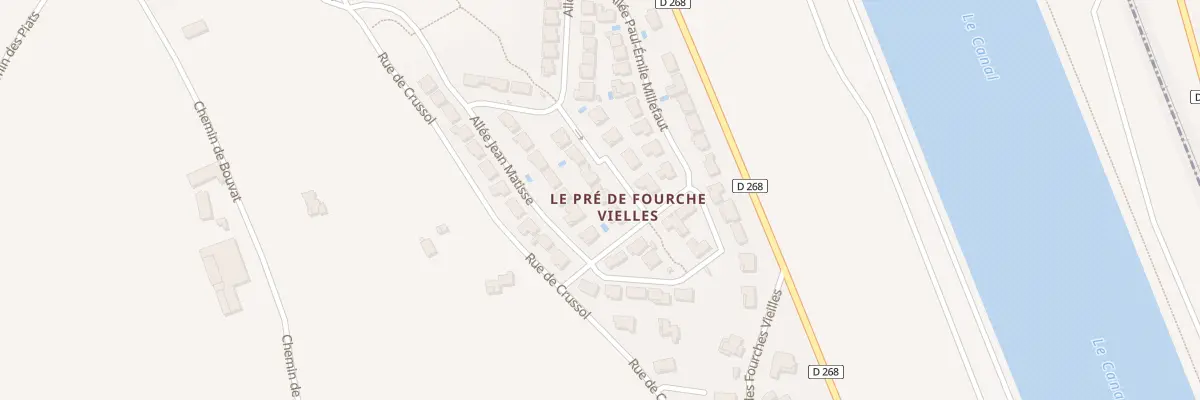 Plan du 8 All Pierre Charbonnier à La Roche-de-Glun