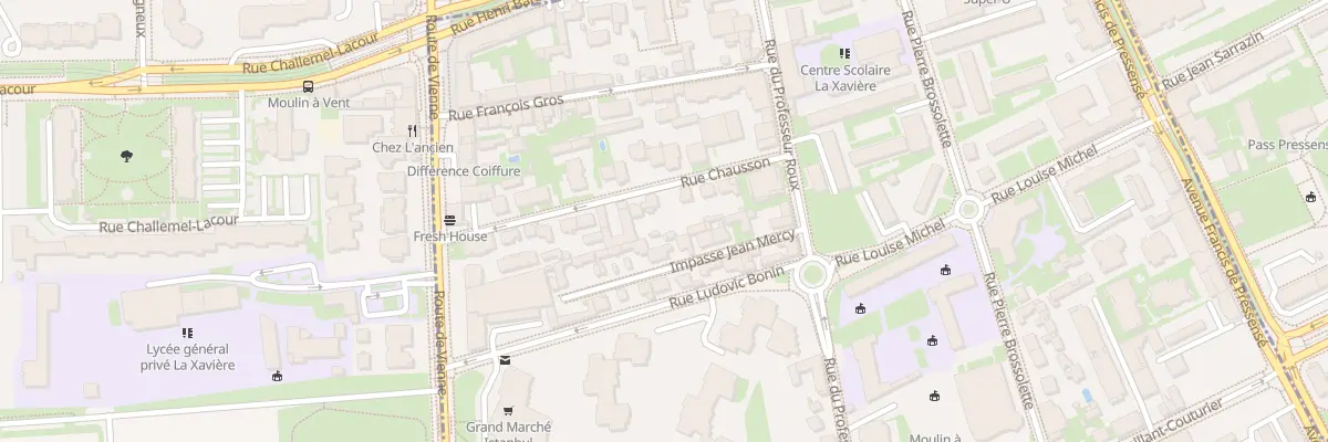 Plan du 18 Rue Chausson à Vénissieux