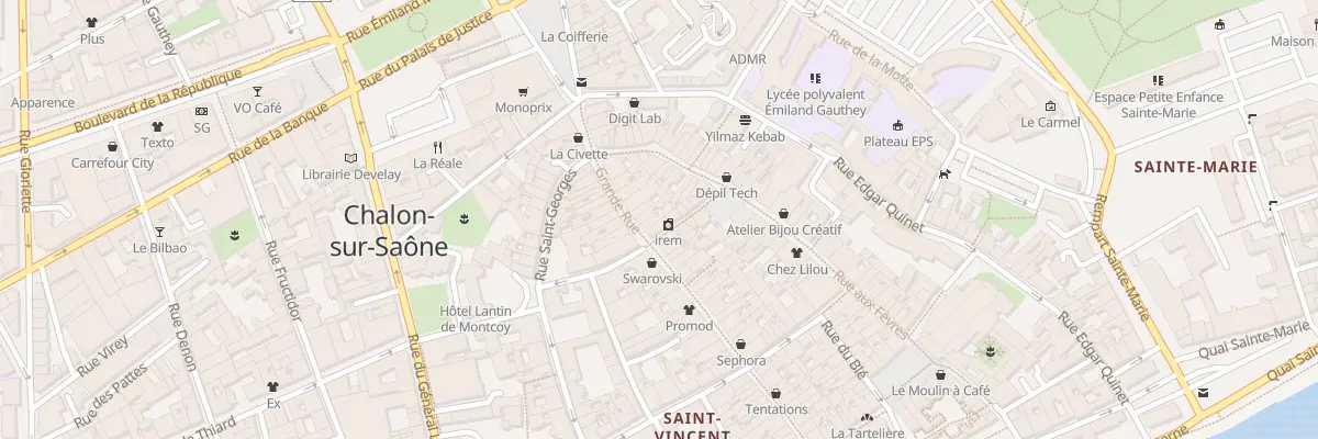 Plan du 58 Grande Rue à Chalon-sur-Saône