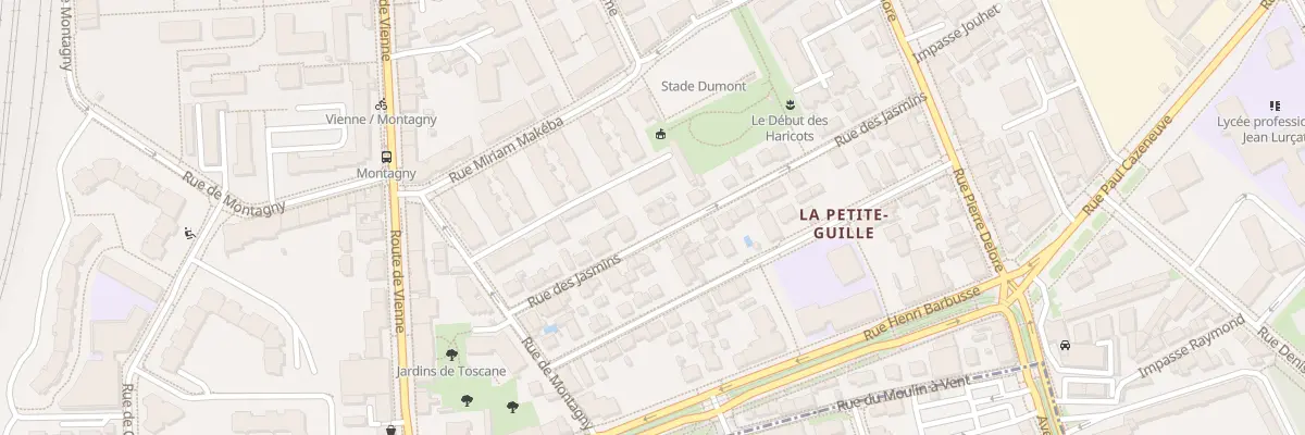 Plan du 19 Rue des Jasmins à Lyon 8e Arrondissement