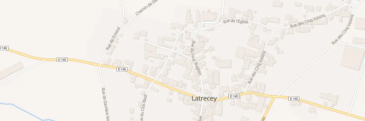 Plan du 9 Rue du Four Bugnon à Latrecey-Ormoy-sur-Aube