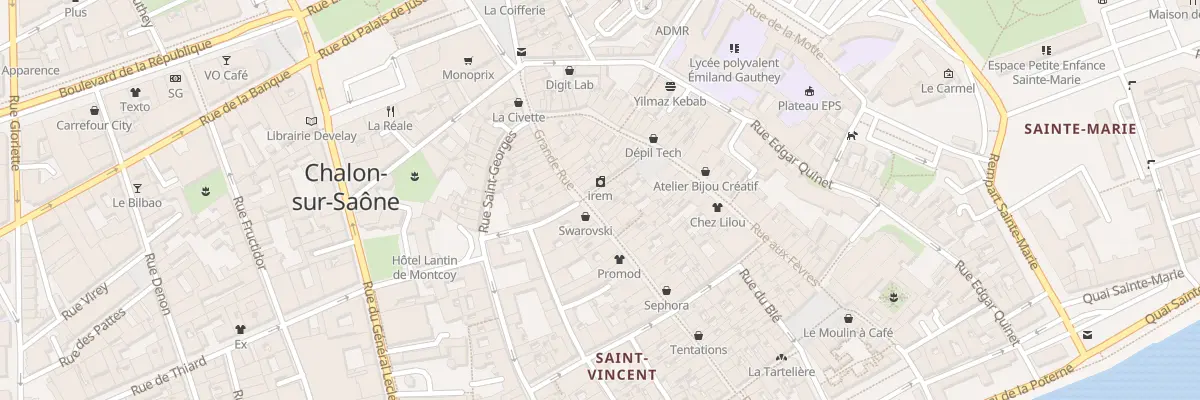 Plan du 54 Grande Rue à Chalon-sur-Saône