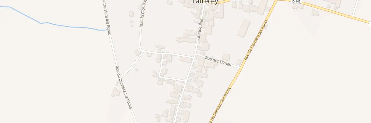 Plan du 14 Gr Grande Rue à Latrecey-Ormoy-sur-Aube