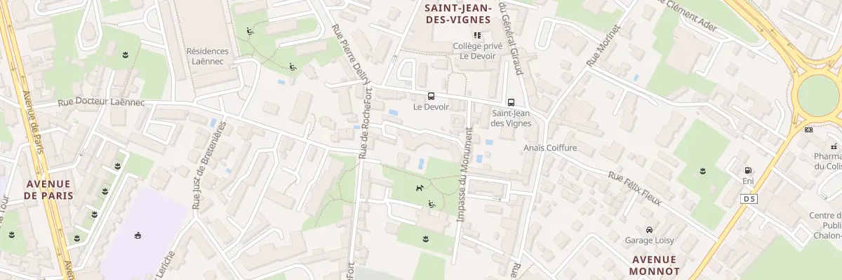 Plan du 52 Rue de Rochefort à Chalon-sur-Saône