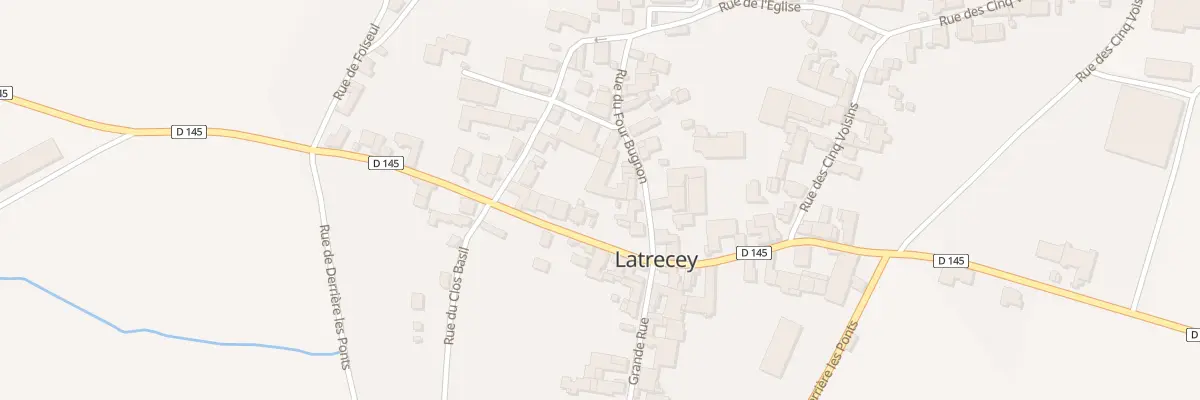 Plan du 5 Rue du Four Bugnon à Latrecey-Ormoy-sur-Aube