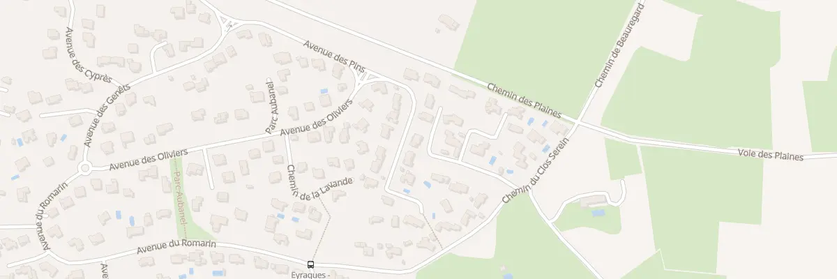 Plan du 7 Les Plaines à Eyragues