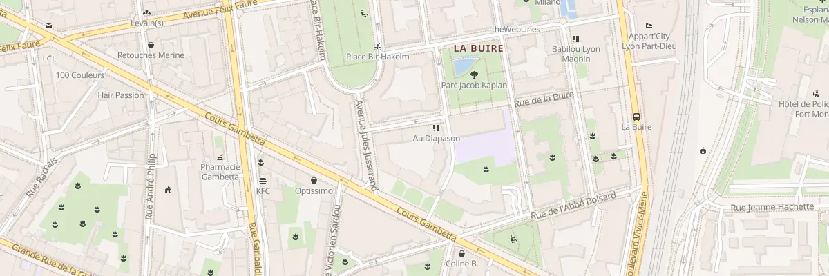 Plan du 4 All du Parc à Lyon 3e Arrondissement