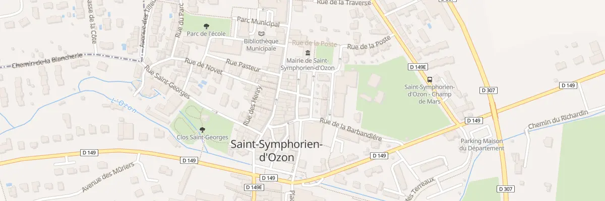 Plan du 5 Rue Thomas Blanchet à Saint-Symphorien-d’Ozon