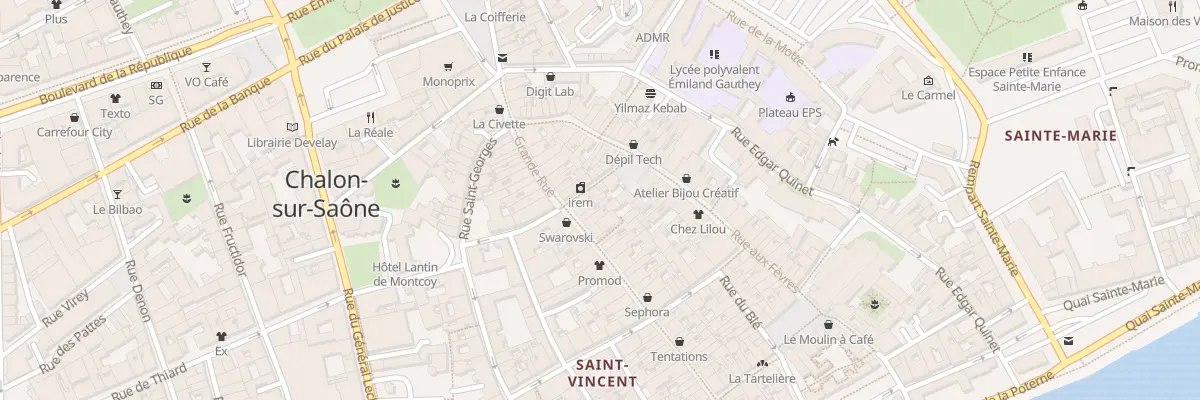 Plan du 54B Grande Rue à Chalon-sur-Saône