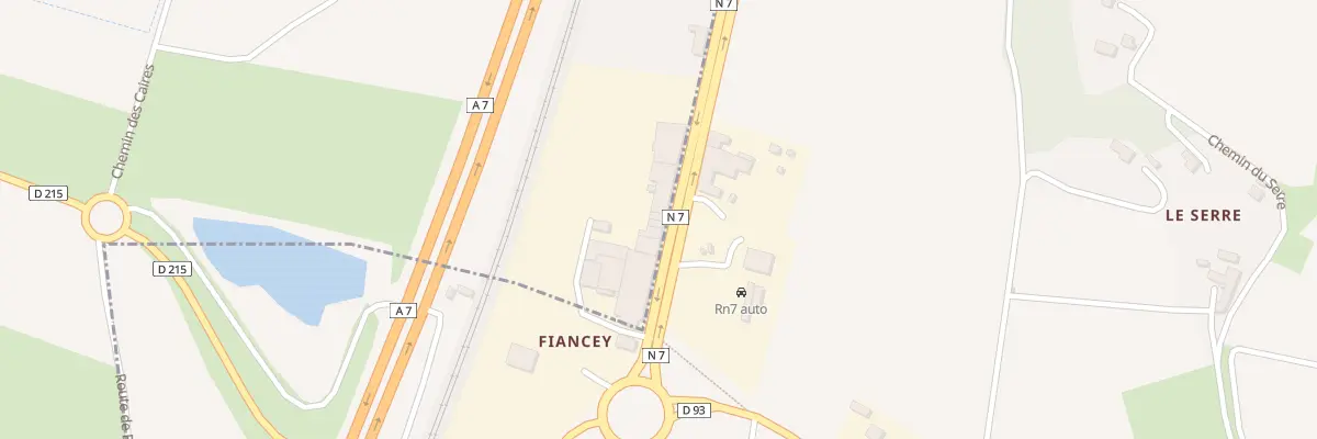Plan du 5595 Fiancey à Étoile-sur-Rhône