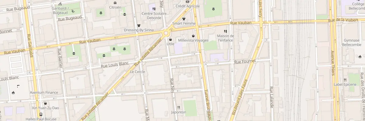 Plan du 98 Rue Louis Blanc à Lyon 6e Arrondissement