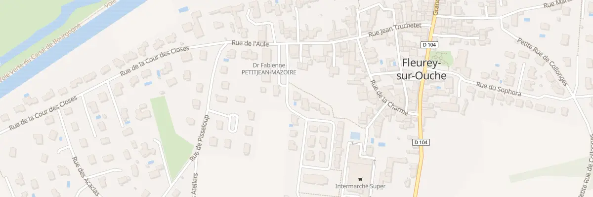 Plan du 1 Rue de la Velle à Fleurey-sur-Ouche