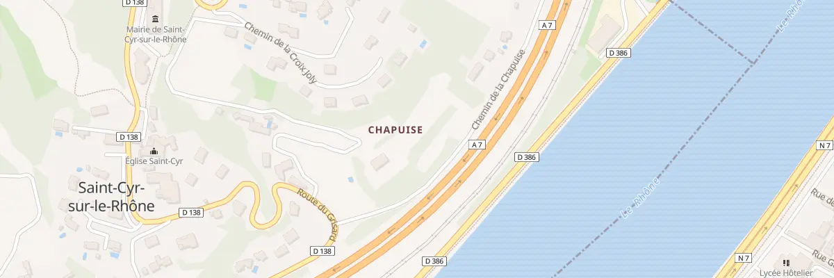 Plan du 590 Che de la Chapuise à Saint-Cyr-sur-le-Rhône