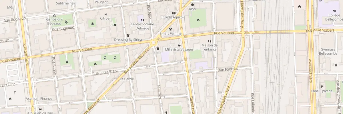 Plan du 91 Rue Louis Blanc à Lyon 6e Arrondissement