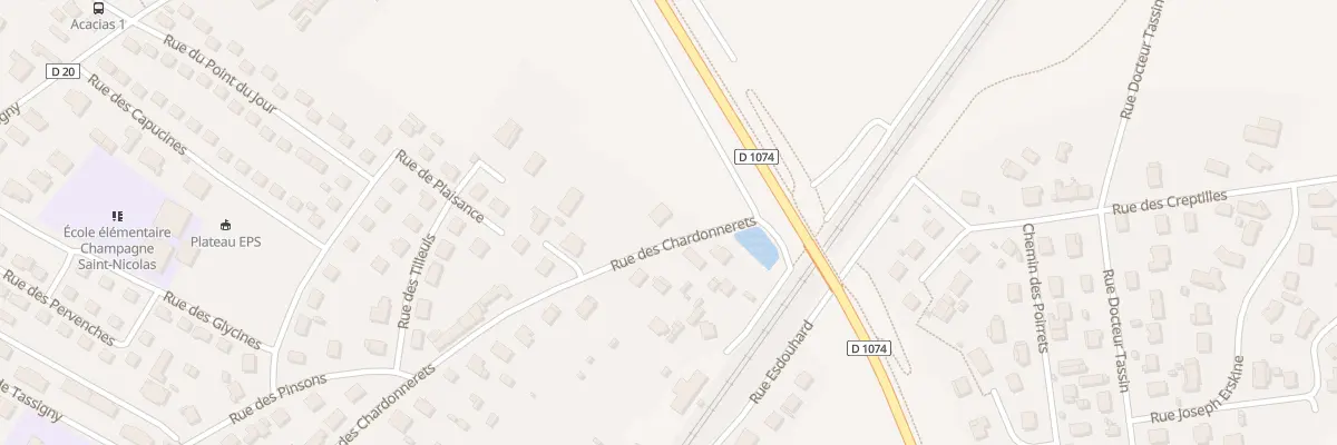 Plan du 27 Rue des Chardonnerets à Beaune