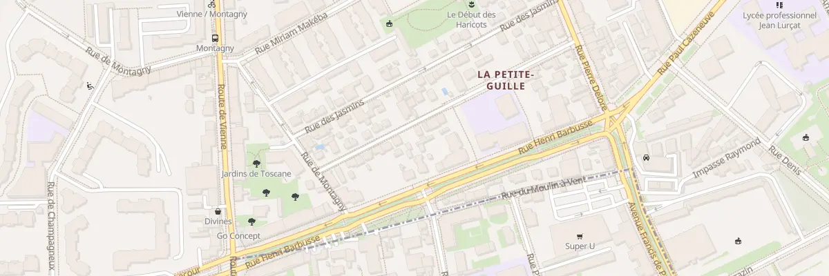 Plan du 18 Rue Garon Duret à Lyon 8e Arrondissement