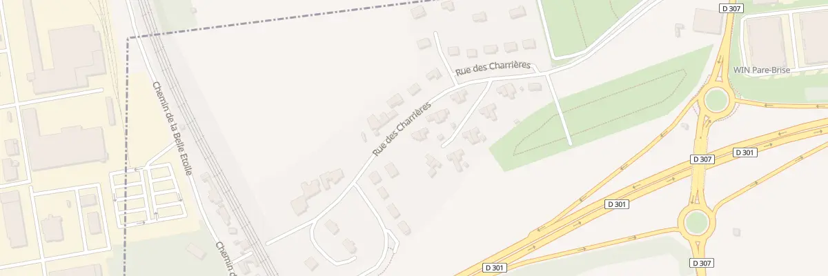 Plan du 27 Rue des Charrières à Feyzin