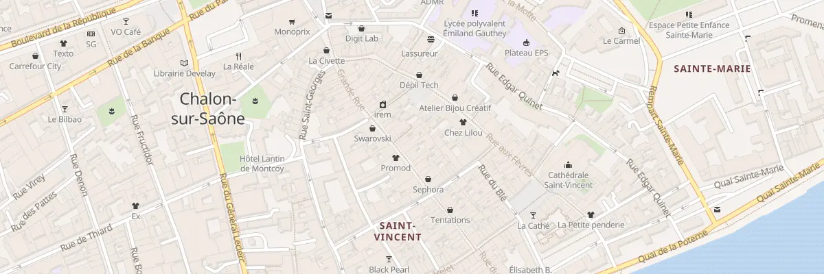 Plan du 42 Grande Rue à Chalon-sur-Saône