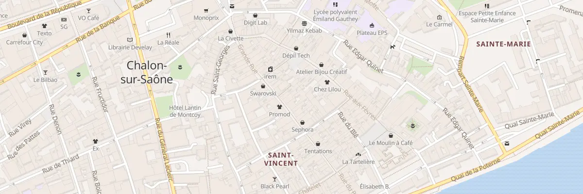 Plan du 40 Grande Rue à Chalon-sur-Saône
