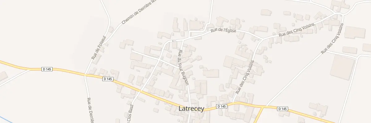 Plan du 14B Rue du Four Bugnon à Latrecey-Ormoy-sur-Aube