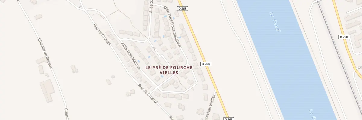 Plan du 18 All Paul Emile Millefaut à La Roche-de-Glun