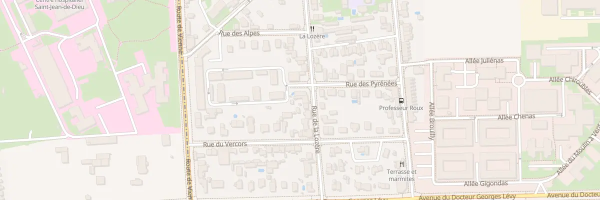 Plan du 22 Rue de la Lozère à Vénissieux