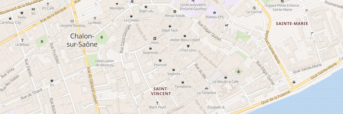 Plan du 36 Grande Rue à Chalon-sur-Saône