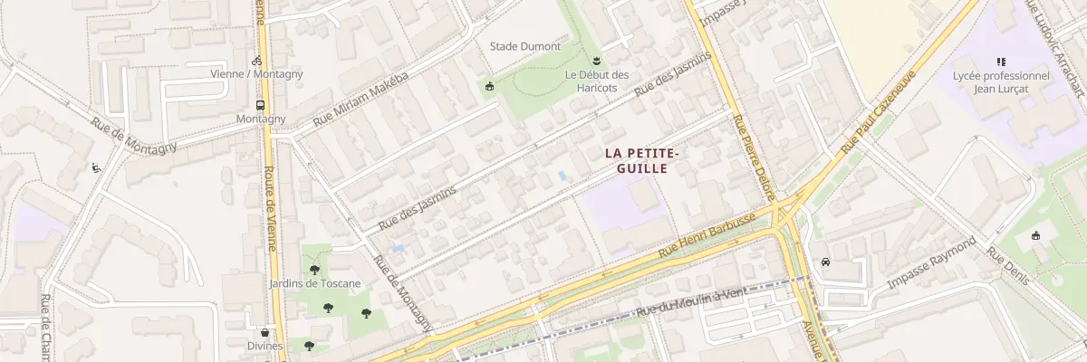 Plan du 23 Rue Garon Duret à Lyon 8e Arrondissement