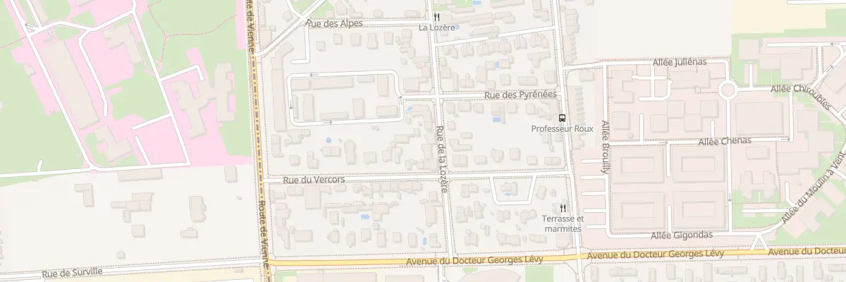 Plan du 26 Rue de la Lozère à Vénissieux
